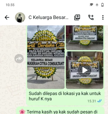 Pengiriman Papan Bunga Duka Kupen Pringsurat