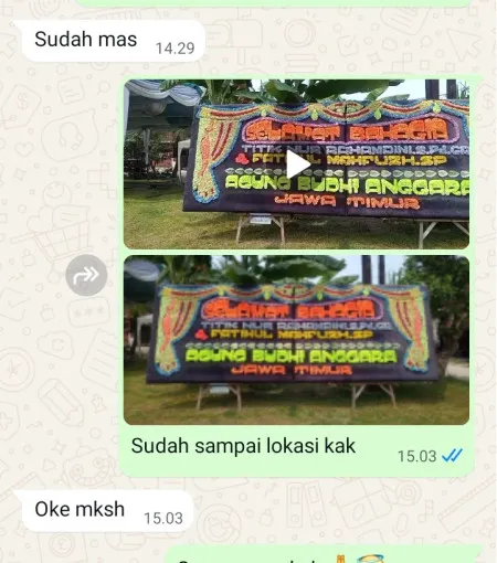 Pengiriman Papan Bunga Kupen Pringsurat